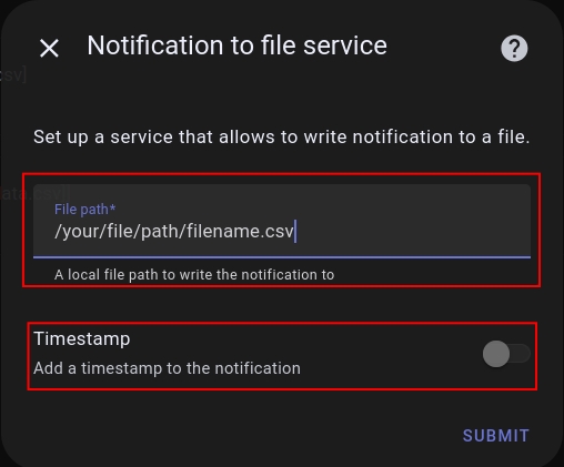 Setup File Notification